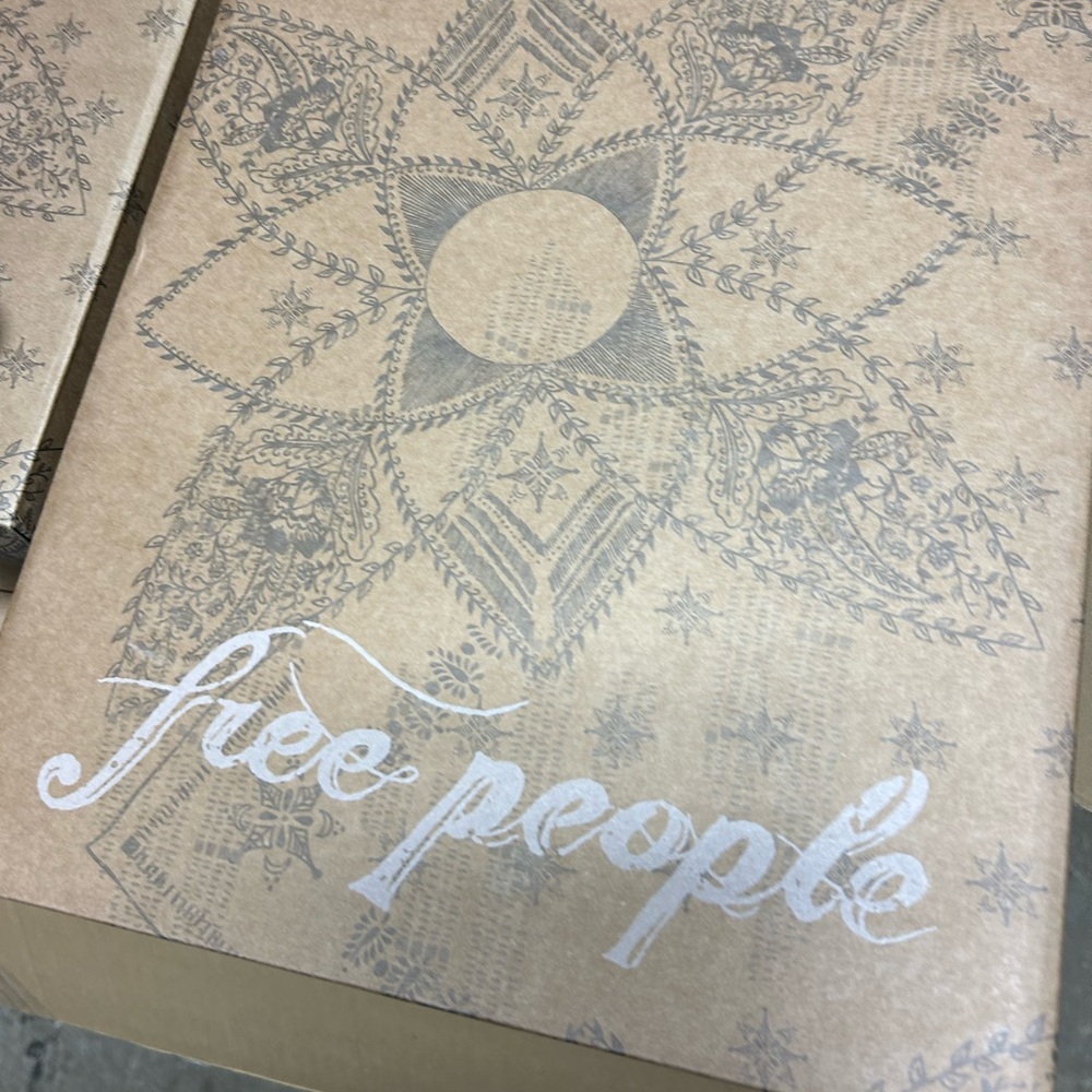 Free People Cream Heeled Boots - Picture 3 of 5